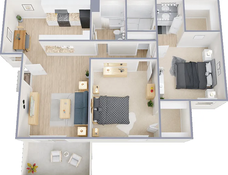 Plan D Floorplan Diagram