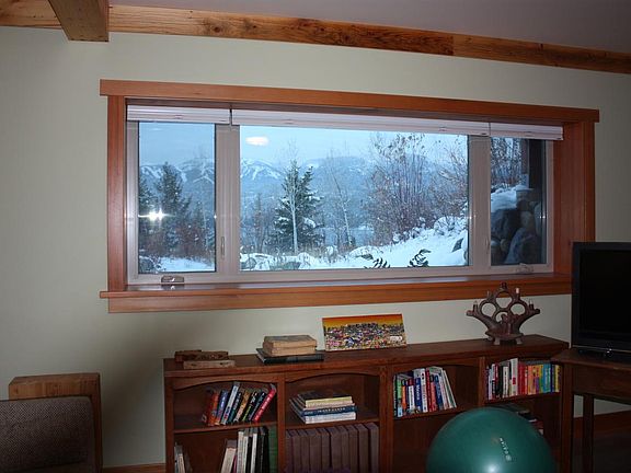 Living room view toward Whitefish Lake.