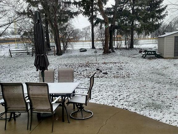 Patio furniture not included.