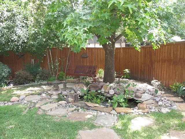 back yard pond