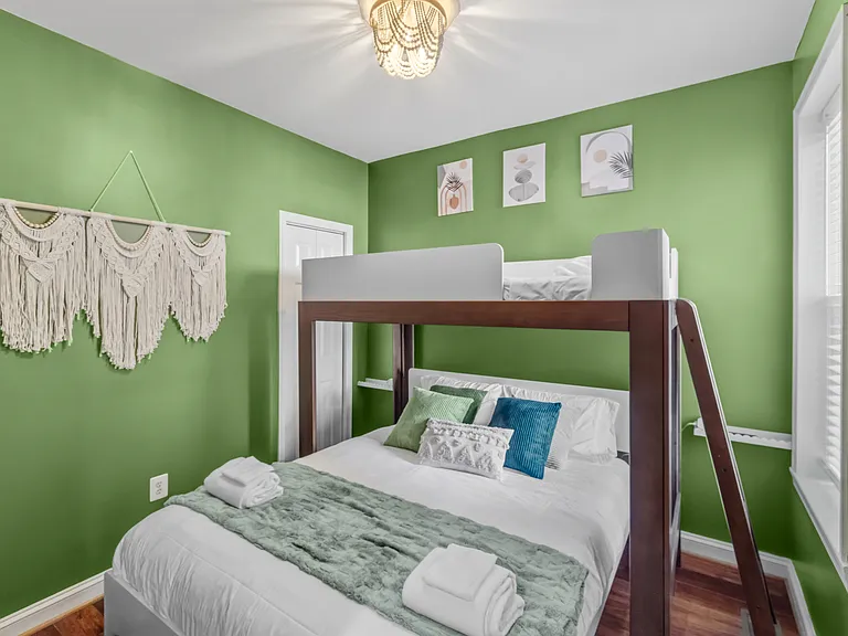 Bedroom #2 - Queen bed and twin bunk bed