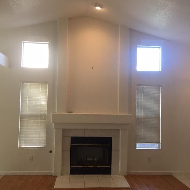 Vaulted Ceiling with fireplace