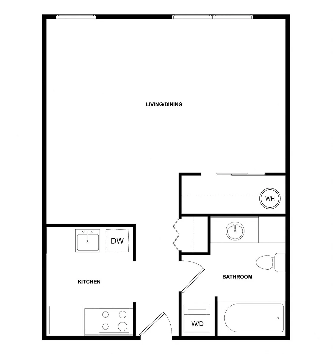 Floor plan Leilani 2 Studio