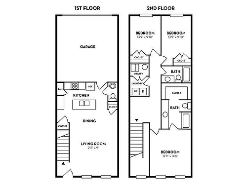 Floor plan 3 Bedroom A