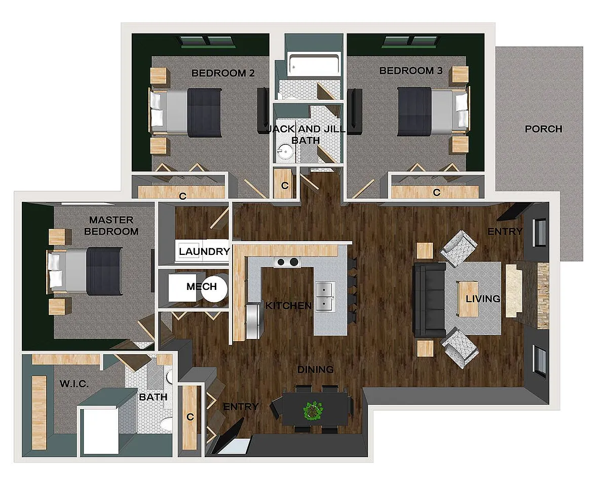 Floor plan (Villa) Hitchcock