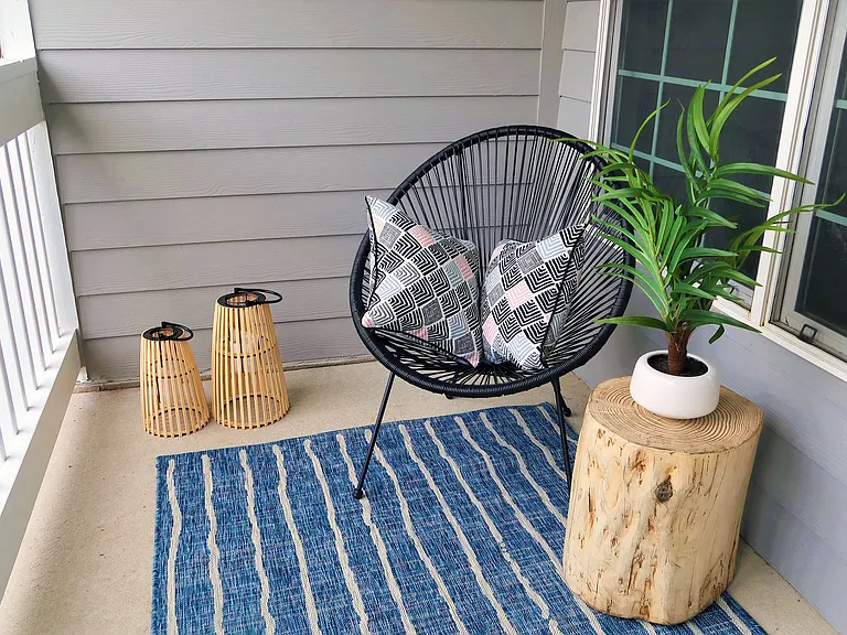 Enjoy the fresh air and serenity on your private patio or balcony, an outdoor extension of your luxurious living space.