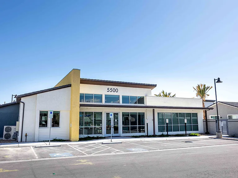 Explore the sophisticated exterior of this state-of-the-art building, epitomizing modern design and functionality.