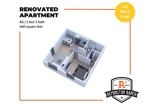 Floor plan A1 Renovated