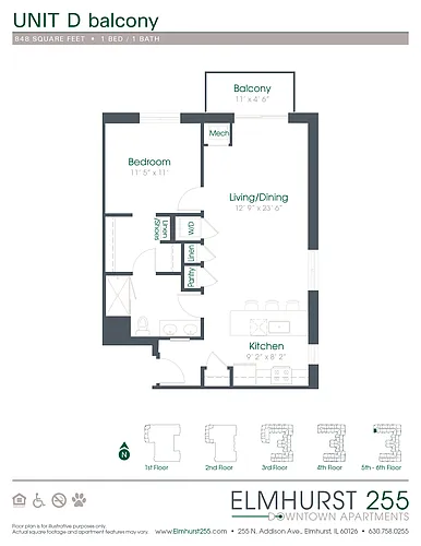 Floor plan D Balcony