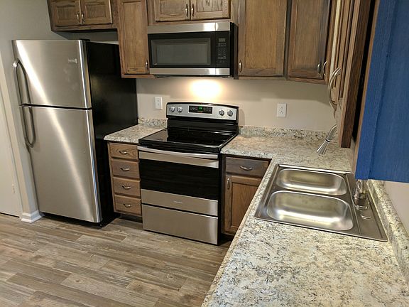Stainless steel appliances.