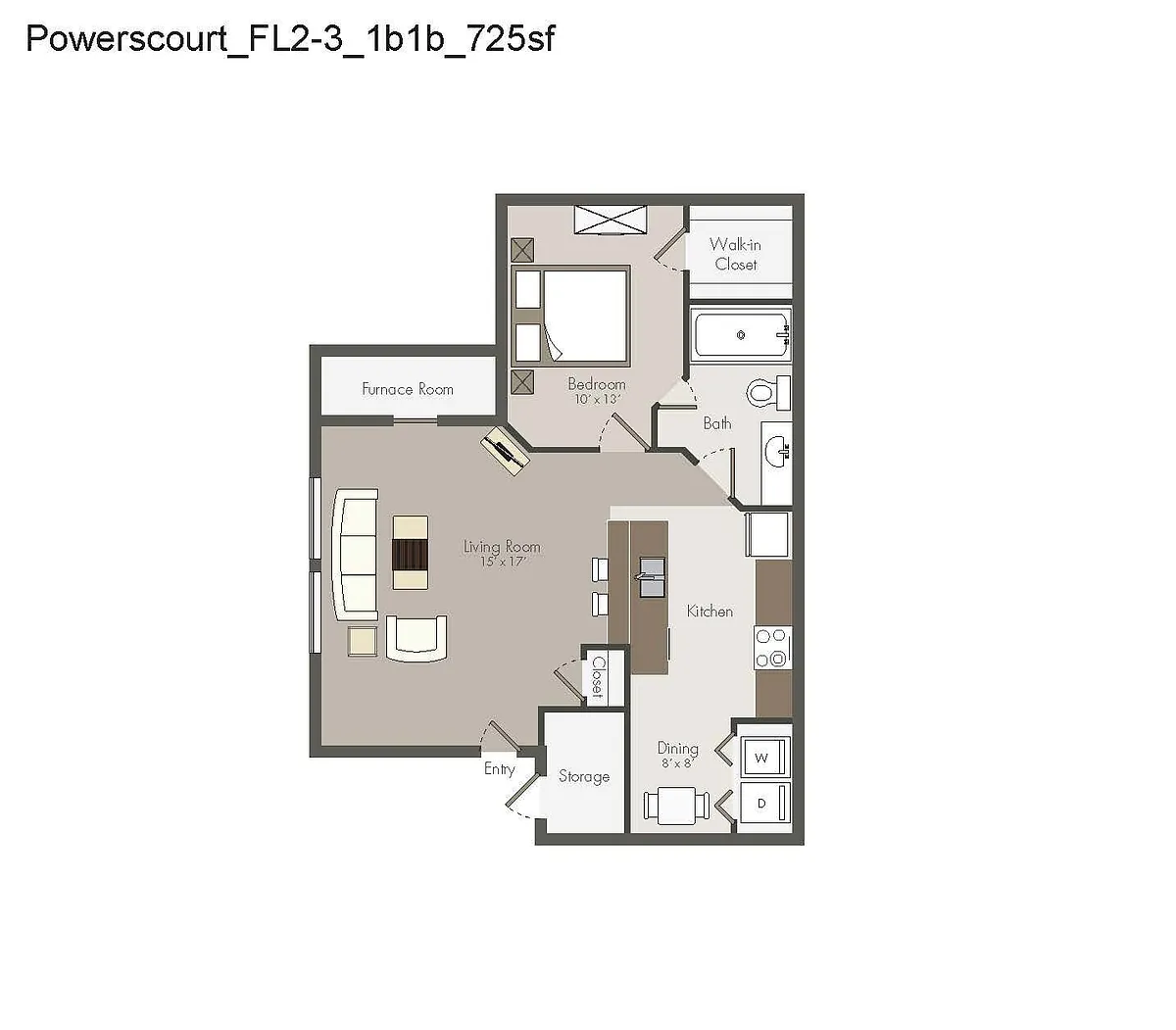 Floor plan Powerscourt 2nd & 3rd Floor