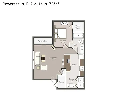 Floor plan Powerscourt 2nd & 3rd Fl (R)