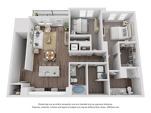 Floor plan B2 Upper