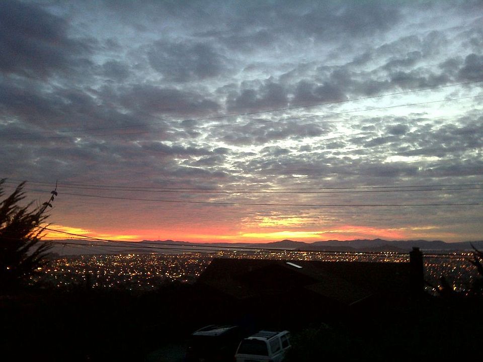 Typical night time view of SF Bay Area