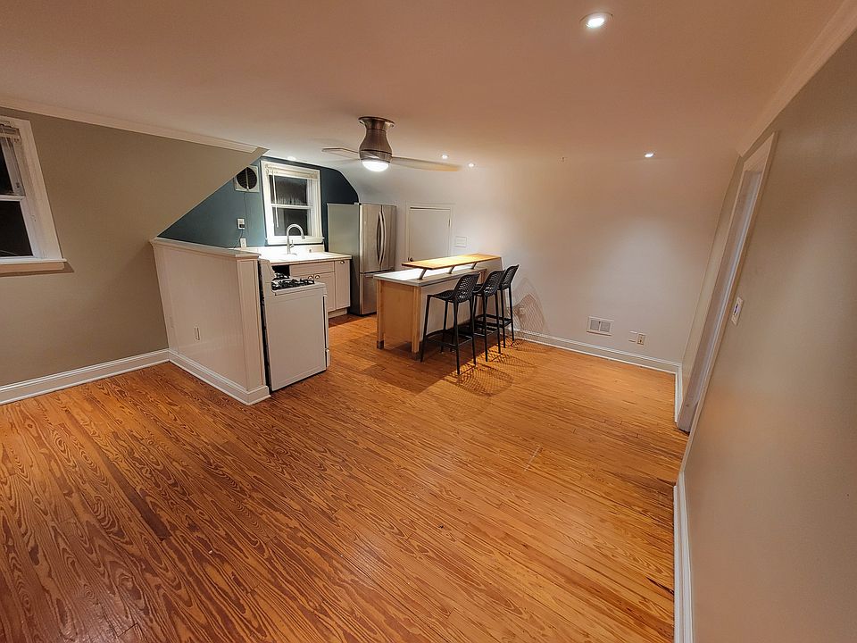 Accent lighting and wood floors.