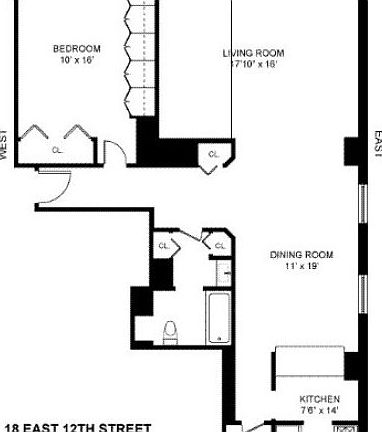 3rd image of 18 E 12th St APT 4D