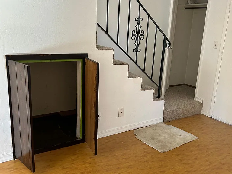 freshly painted white walls, and extra closet space.