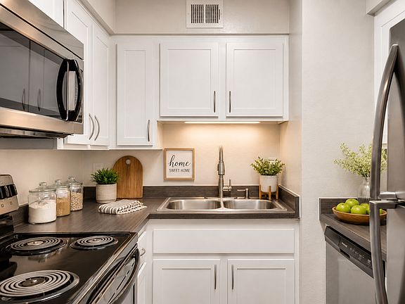 Cozy modern kitchen with warm accents
