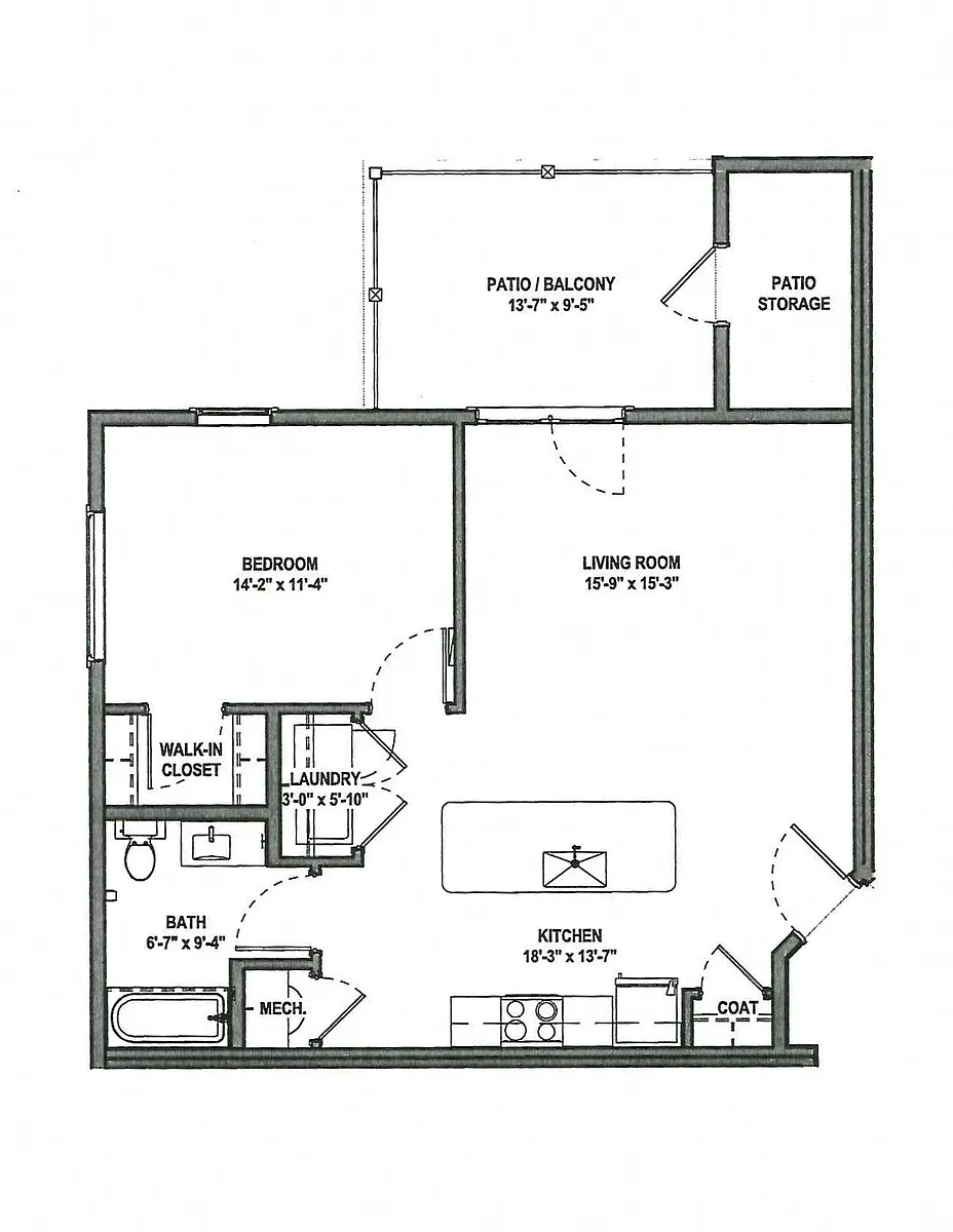Floor plan WEA CREEK II Apartment