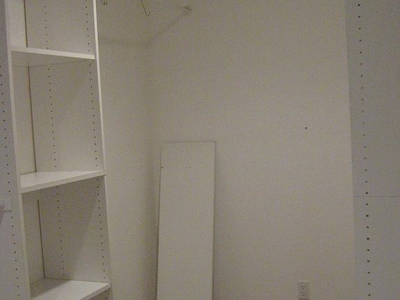 walk in closet in master
