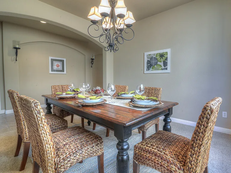 Formal dining room previously staged photo