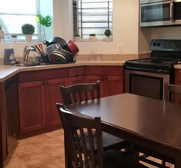 Kitchen - shown with table (not included)