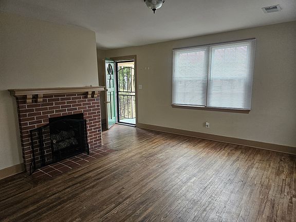 Living room with fireplace