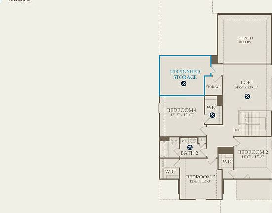 Riverdale Floor Plan, Quick Move-In Home, Floor 2