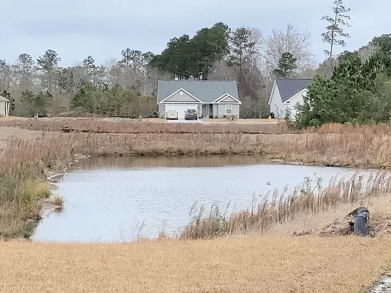 Pond behind home