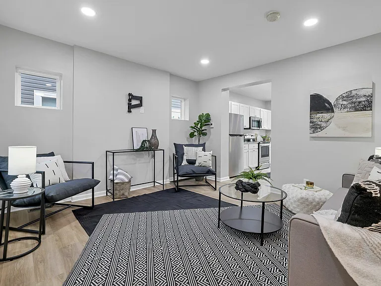 Living room space set up for relaxing