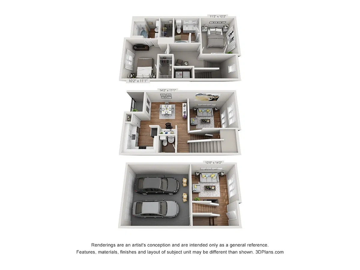 Floor plan Arbor Hills 2THB4