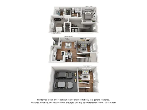Floor plan Arbor Hills 2THB4