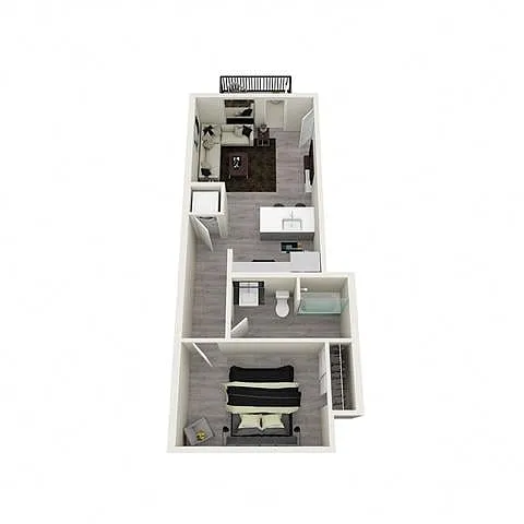 Floor plan 1X1 C