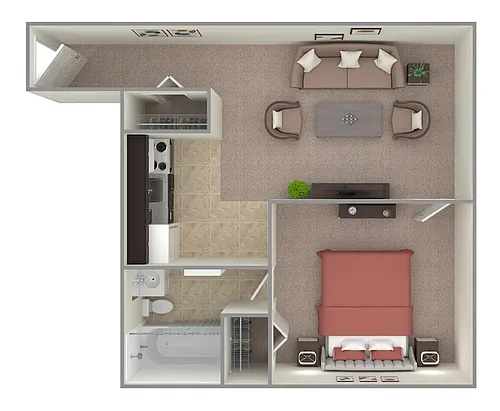 Floor plan On Bedroom Jr