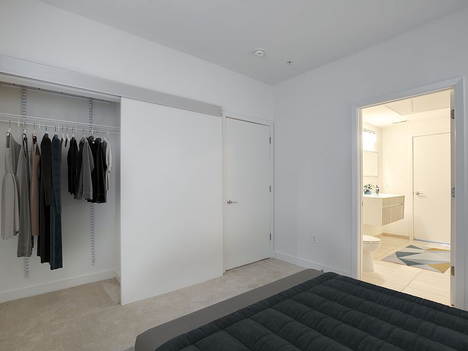 Two-bedroom bedroom (virtually staged)