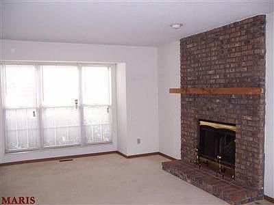 Living room with fireplace