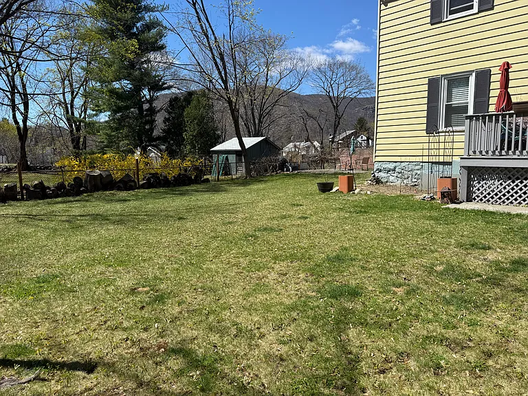 Yard space and garden area