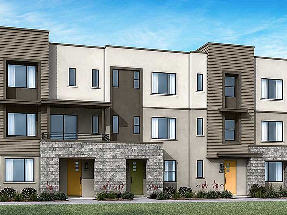 Modern Exterior Style A 3-Plex Rendering