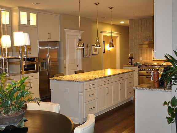 High end granite, glass tile