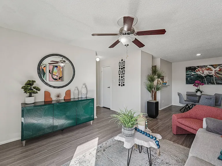 Modern Living and Dining Area at Sandstone Apartments