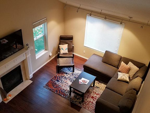 View of living from upstairs