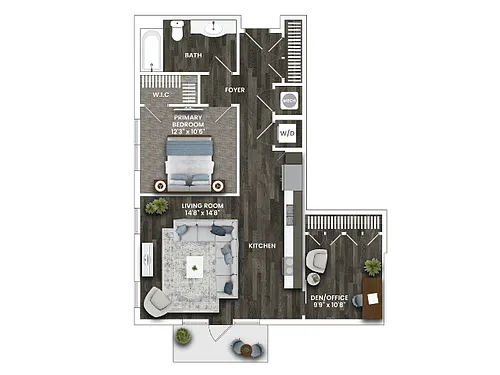 Floor plan A3A- Den