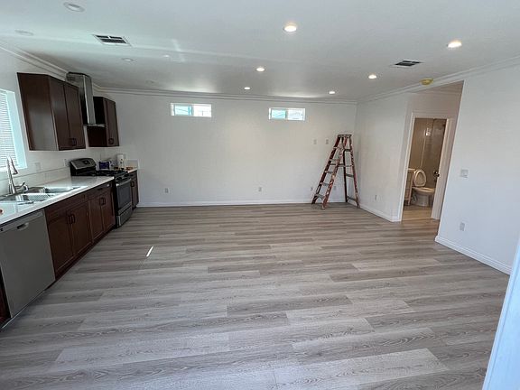 Living room and kitchen