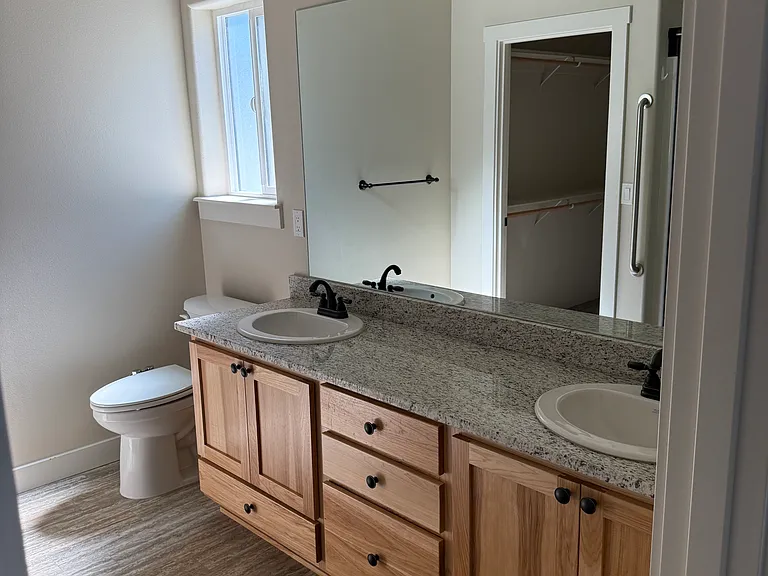Master Bath With Walk-in Closet and Walk-in Shower