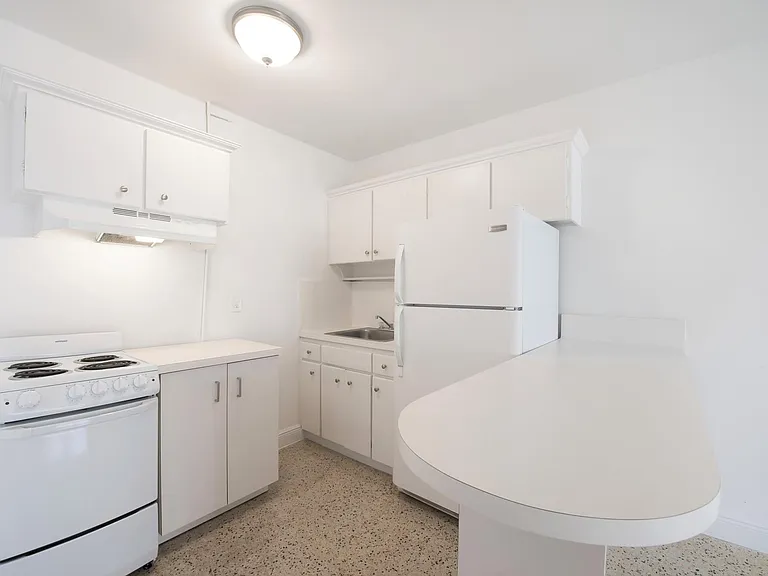 AMPLE KITCHEN WITH EAT-IN COUNTER / ELECTRIC RANGE & HOOD / FULL SIZE REFRIGERATOR