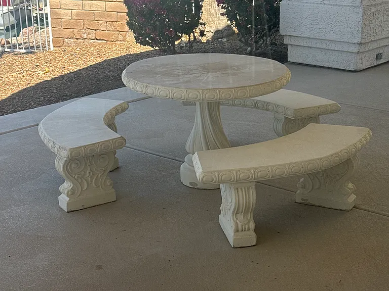 Covered patio seating