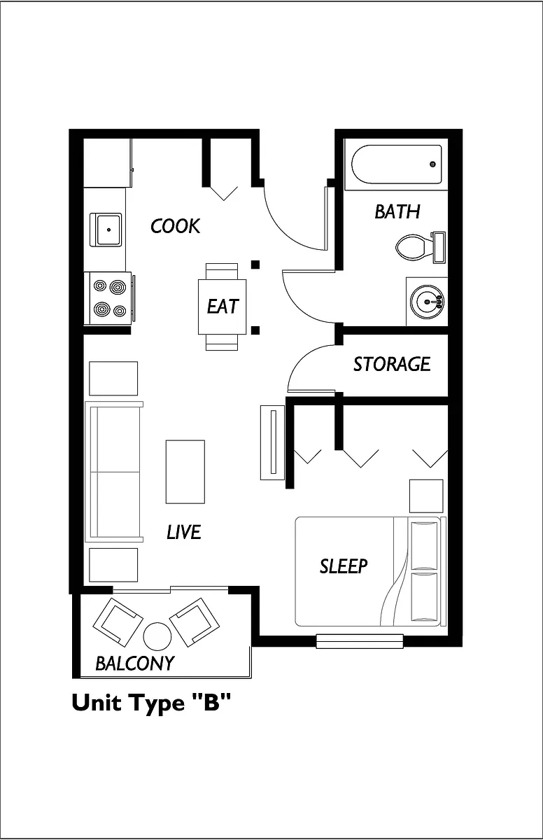 Floor plan Studio
