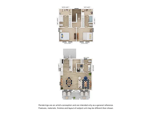 Floor plan Cottage B3