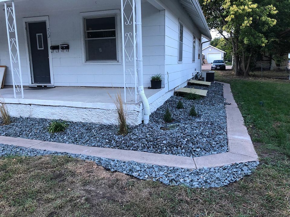 Newly landscaped with perennials