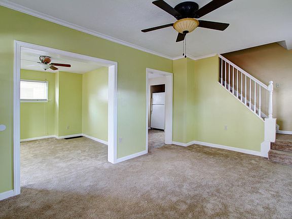 View of living room & office